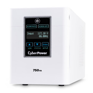 CyberPower M750L Mini-Tower UPS, UL Rated, sealed LCD panel, 6 NEMA 5-15R-HG